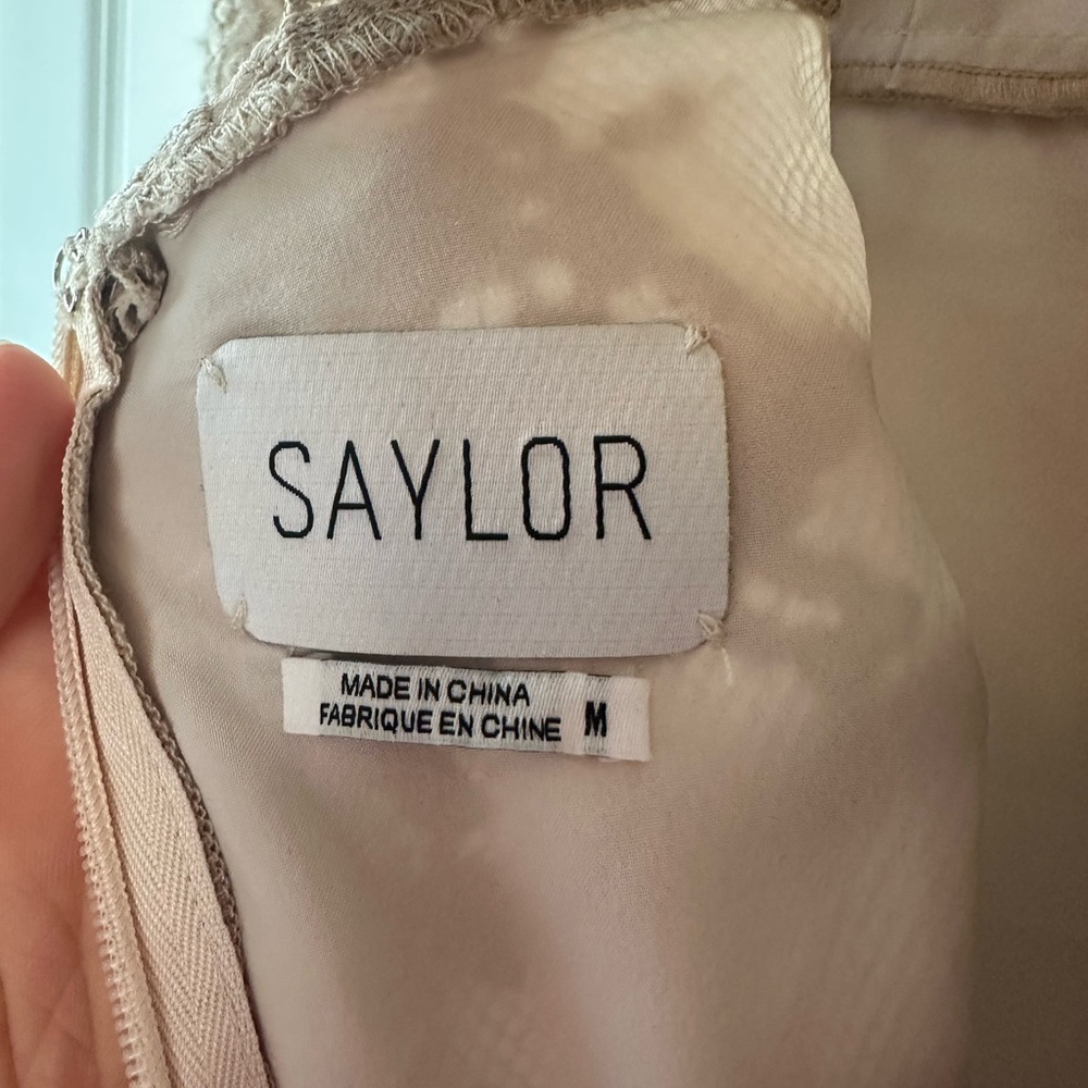 SAYLOR Lace Leondra Mini Dress Nude (Size M) - Picture 7 of 12